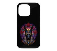 Anu gyptian Jackal Rose Gothic Mythology Portrait Art Case for iPhone 13 Pro