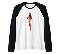 Anu ull Body Statue in Magical Pose Raglan Baseball Tee