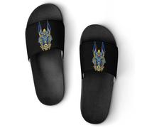 Anubis Head Egyptian Dog Slippers for Women Men House Slides Shower Shoes Bathroom Sandals Non Slip