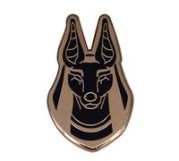 Anubis Inpu Inpw Jnpw Anpu Ancient Egypt Egyptian God Underworld Dog Canine Head 1.25" Lapel Enamel Pin Badge, 1.25 inches, Enamel, enamel