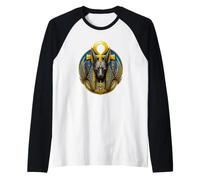 Anubis Jackal God Ankh Ancient Egyptian Myth Art Raglan Baseball Tee