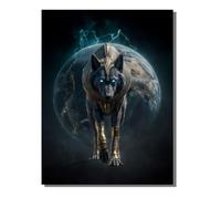 Anubis Paint by Numbers for Adults, Paint by Numbers Egypt, 36 Pigments DIY Oil Painting Kits on Canvas with Brushes, Hobbies for Women, Painting for Home Wall Decor Gifts 32 x 44 inch ZBSWK535