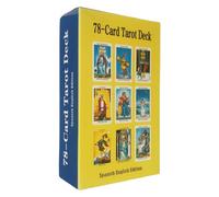 ANUFER 78Pcs/Set Tarot Cards Deck Board Future Telling Divination Game English Edition Spanish Radiant Wait Rider SN07408