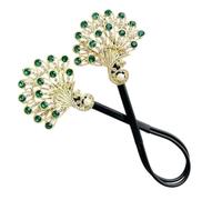 Anulely Bun Hair Maker - Chinese Style Peafowl Lazy Curler,Fashionable Hair Accessories, Donut Hair Maker For Anniversaries, Valentine's Day, Christmas, Thanksgiving