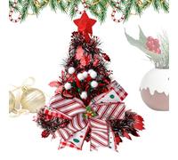 Anulely Christmas Hat with Bow | Multi-Functional Party Supplies with Bow,Christmas Themed Headwear - for Home Winter Bedside Hallway School Offices Thanksgiving Holiday Birthday Apartment