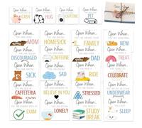 Anulely Envelopes Set, Open When Letters, Cute Greeting Card Envelope, 24 Open When Envelopes for College Student, Colorful Open When Envelopes Kit Leaving Home