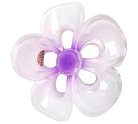 Anulely Flower Hair Claw | Acrylic Strong Hold Hair Clip - Non-Slip Hair Clips, Large Women's Hair Barrettes for Beach Tropical Hair Supplies