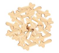 Anulely Hand Cross, Small Hand-Held Cross Made of Pine Wood, Wooden Decoration, Pocket Cross, Holding Cross Clamp Cross Pocket Cross That Fits In Your Hand For The Church, 24 Stück, See