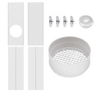 Anulely Indoor Dryer Vent Kit | Window Seal Panels - Clothes Dryer Connector, Dryer Vent Parts for Window, Dryer Accessories