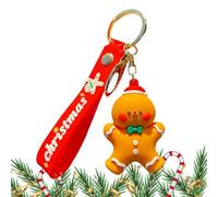 Anulely Keychain, Backpack Keychain, Cute Cartoon Decoration Pendant Keychain for Girls and Women, School Bag, Gingerbread man, 1