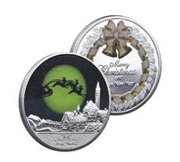 Anulely Merry,Collectible - Silver Metal Commemorative, Rare for Home Collection Souvenir, Commemorative