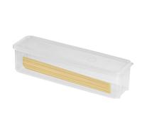 Anulely Pasta Container, Spaghetti Container Storage, Rectangular Transparent Spaghetti Container Organiser, Stackable Long Noodle Holder, Airtight Containers for Cabinet, Pantry, Kitchen