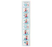 Anulely Potty Training Visual Chart, Potty Training Visual Aid Kids, Kids Toilet Routine Chart Sticker, Step By Step Visual Schedules For Children, Teaches Kids To Use The Toilet