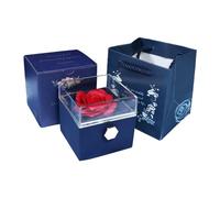 Anulely Rose Ring Box, Rose Turning Box, Red Turned Jewelry Box, Jewellery Box and Ring Box for Wedding, Christmas, Valentine's Day