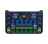 Anulely Sound Card for Live Streaming,Sound Mixer Sound Effects Board - Music Mixer Board, Streaming Audio Mixer, Sound Board Mixer, Audio Recording Mixers for PC, Smartphone