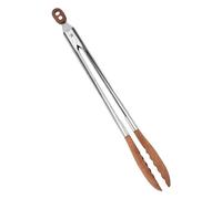 Anulely Wooden Tongs for Kitchen, Wooden Salad Tongs, Non-Slip Food Tongs with Stainless Steel Handle | Salad Serving Utensils, Pasta Tongs with Hole, Tongs