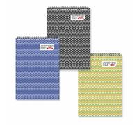 Anupam 3 Pack Top Spiral Jotting Pads 7x10cm 100 Pages Assorted Covers Spiral Notebook Small Notepad Pocket Size, Memo Pads for Home, College, Work or School - Lined College Ruled Paper (Size : A5