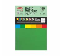 Anupam A4 Basic Colour Loose Paper 160gsm 5 Colors Paper for Arts, Crafts, Quilling, Origami (50 Sheet)