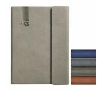 Anupam Bold 2026 Diary with Dates - B5 (25x17cm) 80 GSM Full Page Per Day with Monthly Calendar, 365 Days New Year Diary, PU Cover, Magnetic Closure & Pen Holder Daily Planner - Green