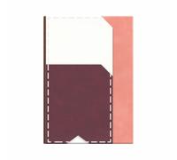 Anupam Fylo A5 | 160 Pages | 100gsm | Diary with 2 Pockets | Notebook with 3 Textured Materials | Good for Planners, Diaries, Business People | Storage for Cards, Documents (Pink)