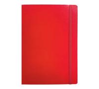 Anupam Hue Journal Ruled A5 Notebook 192 Pages 80Gsm Matte Finish Flexible PVC Cover Journal for Unisex, Daily Journal Notebook for Engineering, Notes Taking & Writing in School and Office (Red)