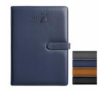 Anupam Nova 2026 Diary with Dates B5 25x17cm, 365 Days, Daily Planner with Monthly Calendar, January to December New Year Diary 2026, PU Material Cover, Magnetic Closure and Pen Holder 80GSM - Blue