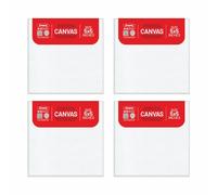 Anupam Primed Canvas Panels for Painting, 4 Pieces Blank Canvas Panels for Oil Painting, Acrylic Painting, Gouache and Tempera for Beginners and Artists