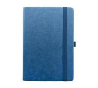 Anupam Primo A5 Ruled Journal Notebook 192 Pages 80Gsm Lined Notebook Raw Leather PU Cover Journal for Unisex, Journal Notebook for Engineering, Notes Taking & Writing in School and Office (Blue)