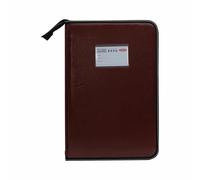 Anupam Tycoon Executive Chain Folder | Secured Zipper Folder | Large Storage Pocket | Secured & Transparent | 20 Transparent Envelopes | Slit Pockrts for Cards & Passport | for Easy Doumentation