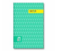 Anupam Victor Account Book - Hard Cover Long Book - Size 34 cm x 21 cm - Green Ledger Paper - Single Line - 70 GSM Paper - 216 Pages - for Students, Shops, Office, Warehouse and Factory use