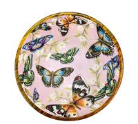 Anuschka Mango Printed Large Wood Bowl - Home Goods Collection - 11"/27.94cm x 5.5"/13.97cm - Butterfly Melody