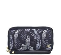 Anuschka Wanderlust Collection RFID Wristlet Travel Wallet - Nylon RFID Wallet for Women - Jungle Macaws