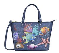 Anuschka Women’s Hand Painted Genuine Leather Medium Tote - Mystical Reef