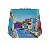 Anuschka Women’s Leather Wallet - Hand-Painted Genuine Leather Wallet with RFID Protection - 1181, Colorful Island