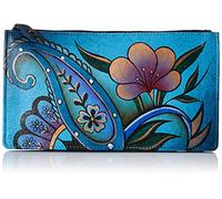 Anuschka Women's Card Holder DPF-Denim Paisley Floral Standard Size