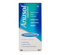 Anusol Suppositories for Hemorrhoids and Piles Treatment 24 Pack pack