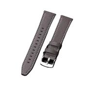 ANUTRDE 20mm Universal Straps Leather Watchband Compatible with Huawei Watch Quick Release Bracelets Cowhide Calfskin Sport Wristband Belt(Grey)