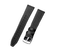 ANUTRDE 20mm Universal Straps Leather Watchband Compatible with Huawei Watch Quick Release Bracelets Cowhide Calfskin Sport Wristband Belt(Noir)