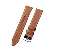 ANUTRDE 20mm Universal Straps Leather Watchband Compatible with Huawei Watch Quick Release Bracelets Cowhide Calfskin Sport Wristband Belt(Brown)