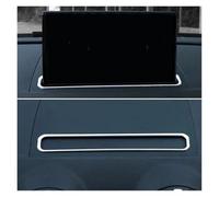 ANUTRDE Compatible with AUDI A3 8V 2013-2017 Car Chrome Trim Styling Navigation Decorative Frame Strip Cover Sequins Special Modified Accessories(Silver)