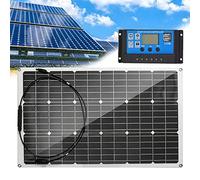 ANUU 400W/800W 18V Monocrystalline Solar Panel, 2 Pack of High-Efficiency Flexible Monocrystalline PV Module for Home, Camping, Boat, Caravan, RV and Other Off-Grid Applications,400W