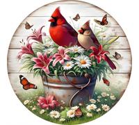 Anuver Diamond Painting Kits for Adults, 5D DIY Cardinal Diamond Art Kits for Beginners, Full Drill Diamond Painting Kits for Home Wall Decor,12x12 Inch