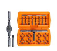 ANVANNA 42 in 1 Magnetic Screwdriver, Screwdriver Set, Multi Bit Ratcheting Screwdriver Set with Storage Case Repair Tool Kit for Computer, Eyeglass, Bicycles, Watch, Ring Doorbell, Furniture and DIY
