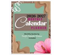 ANVEE Media 2026-2027 Monthly Calendar: 24-Month Planner, January 2026-December 2027, Large 8.5 x 11 Monthly Layout with Notes, Goal Planning with Samoan/English quotes by Pacific Islander Women