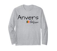 Anvers Belgique, Belgium Flag, Belgium Travel, Antwerp Long Sleeve T-Shirt