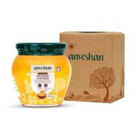 Anveshan A2 Cow Ghee 500 ml | Glass Jar | Bilona Method | Curd-Churned |Pure, Natural & Healthy | Lab Tested