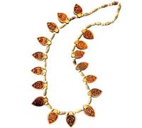 ANVIKA Multy Leaf Hare Krishna Hare Ram Tulasi Mahamantra Kanthi Mala Holy Basil Necklace Meditation Mantra Mala