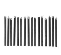 Anvil Chisel Equipment Kit, 0.2in Metal Jewelry Anvil Chisel Punch Stamping Kit for Jewelry Processing Making Carving Tools (16pcs)