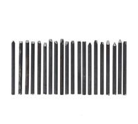 Anvil Chisel Equipment Kit, 20 Quality Chisels for DIY Jewelry Processing, Carving with Sturdy Material, Special Design for Intricate Patterns (20Pcs)