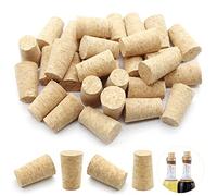 Anvin 30 Pack Wood Corks Plugs Tapered Blank Natural Wooden Corks Replacement for Wine, Beer, Liquor Bottles, Cork Crafts (0.87x0.67x1.38inch)